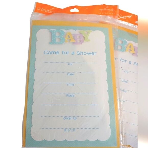 Hallmark Baby Shower Invitations 30 count New with Tags - Picture 2 of 14